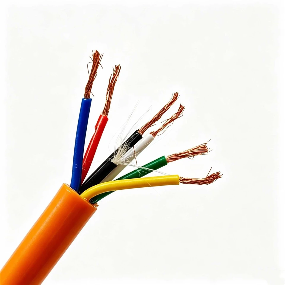 ہائیڈرولک انجینئرنگ کے لیے پائیدار 6*1.0mm² واٹر پروف کیبل PE موصلیت اورنج PUR جیکٹ ننگی کاپر واٹر ٹائٹ ڈھانچہ