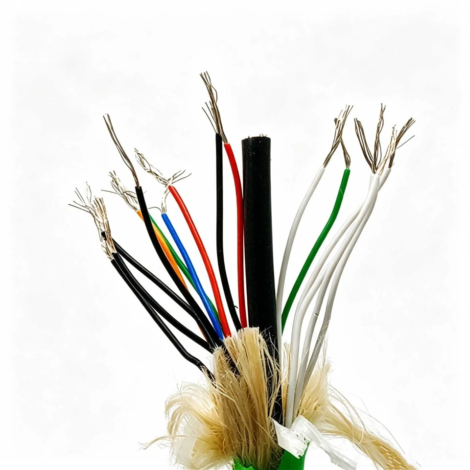 Durable Submersible Cable 16*24AWG+Coax TPU Jacket Tinned Copper Braided Shield For Marine Engineering suppliers