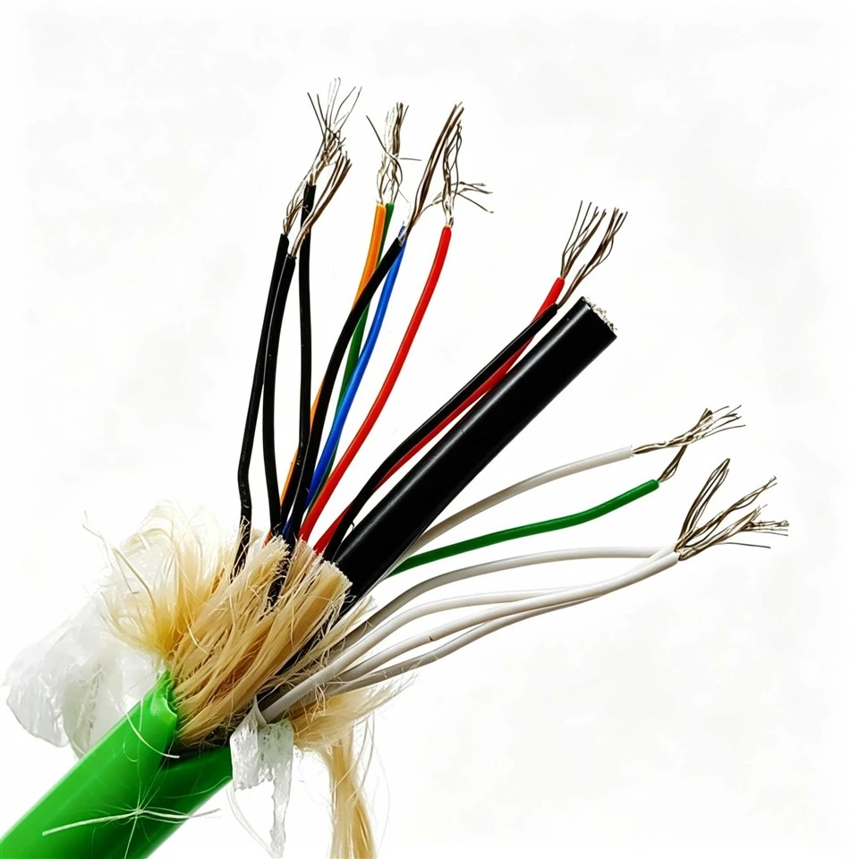 پائیدار آبدوز کیبل 16*24AWG + Coax TPU جیکٹ ٹن کی ہوئی تانبے کی لٹ والی شیلڈ میرین انجینئرنگ کے لیے