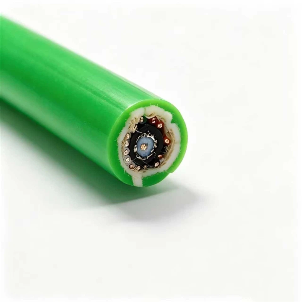 Durable Submersible Cable 16*24AWG+Coax TPU Jacket Tinned Copper Braided Shield For Marine Engineering high quality