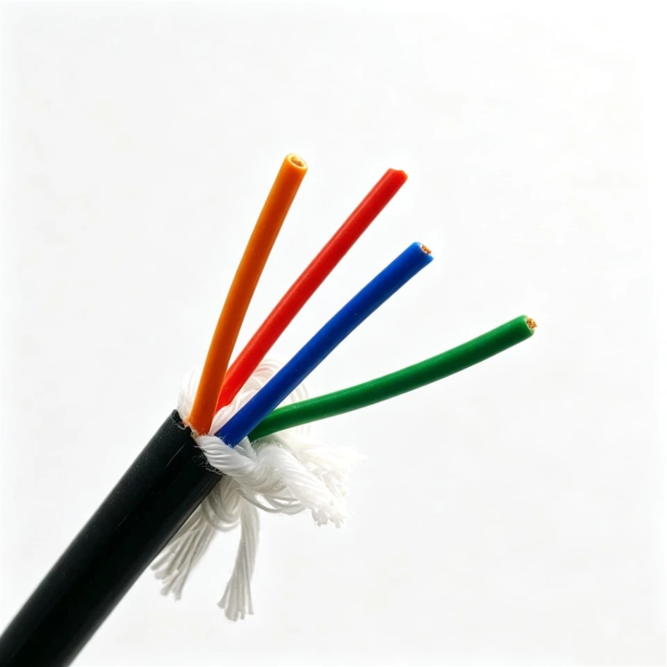 پیڈ اپنی مرضی کے مطابق 4*18AWG TPU واٹر پروف الیکٹریکل کیبل پی پی انسولیٹڈ کاپر کنڈکٹر کے ساتھ سمندری آلات کے لیے بٹی ہوئی ہے۔